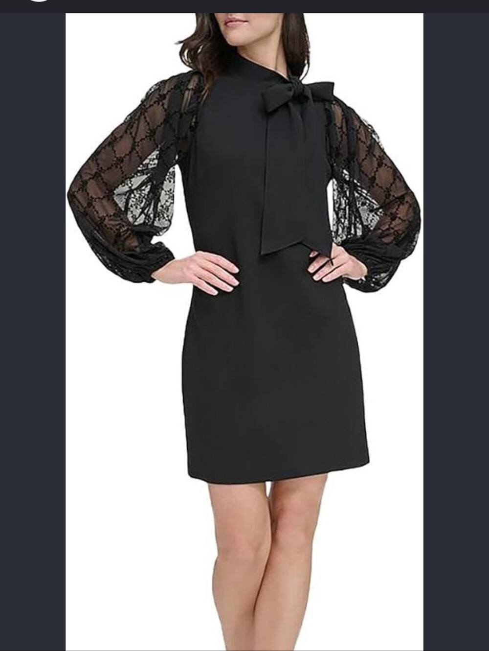 Vince Camuto Crepe Bow Dress Size 6 NWT
